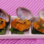 Cofres de almejas y calabaza