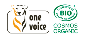 Logo one voice y cosmoc organic