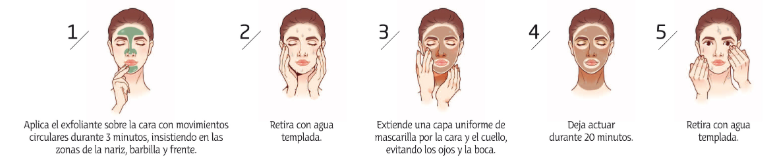 como aplicar la mascarilla facial