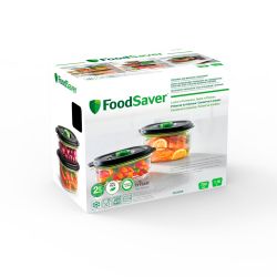 Pack 2 contenedores para envasar al vacío y marinar - Foodsaver