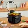 Crock Pot 4,7 litros, con temporizador y tapa abatible