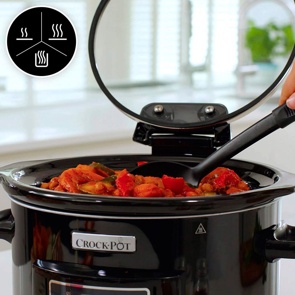 Crockpot olla cocción lenta 4,7 L CSC052X con tapa abatible en Planeta  Huerto