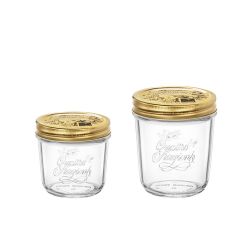 Tarros de cristal de boca ancha - Quattro Stagioni