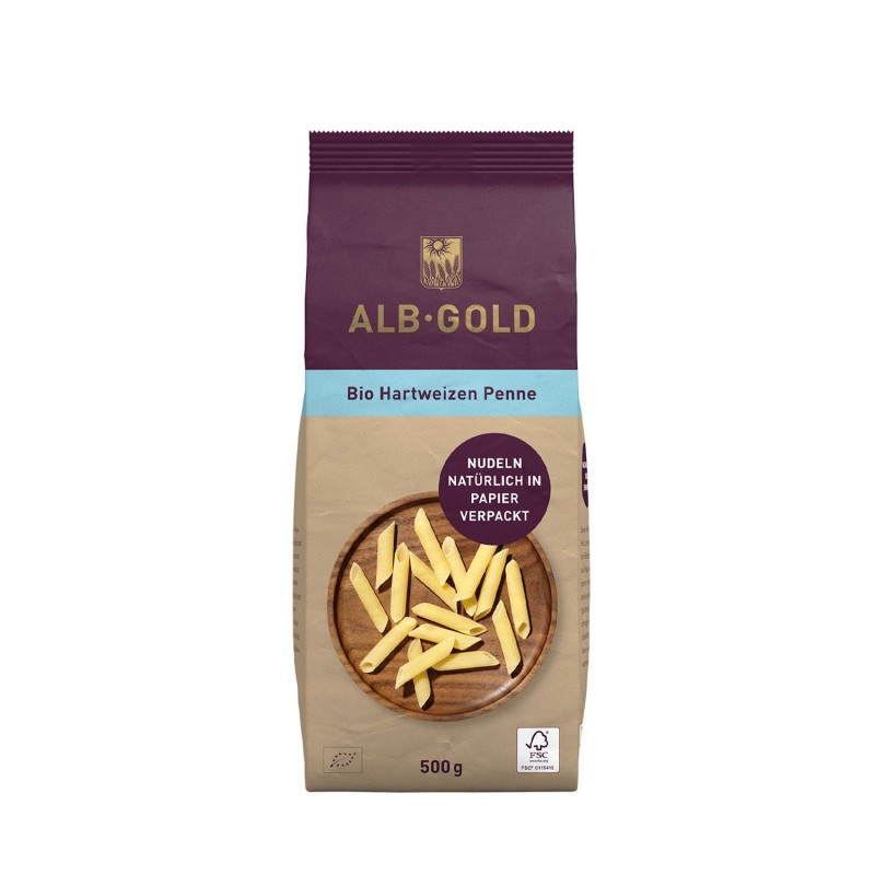 Macarrones ecológicos, 500 g - Alb Gold
