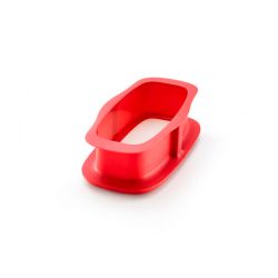 Molde rectangular desmontable de silicona con base cerámica, 24 cm