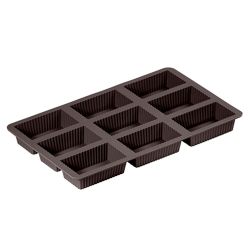 Molde para brownies de silicona platino - Lurch