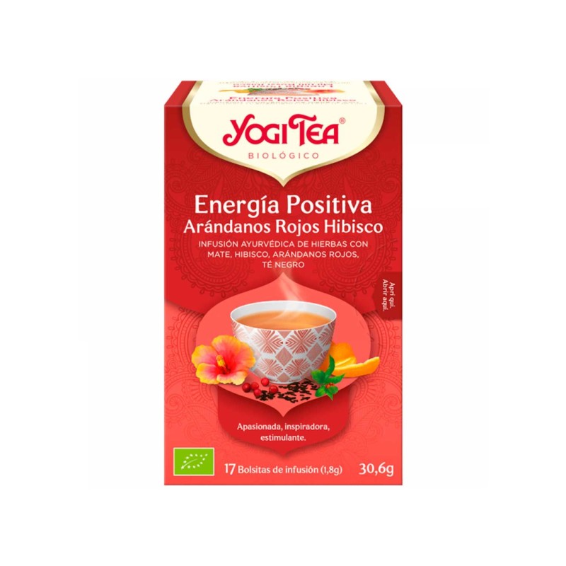 Infusión ecológica "Energía positiva" de hibisco y arándanos - Yogi tea