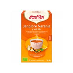 Infusi  n ecol  gica de jengibre  naranja y vainilla   Yogi tea