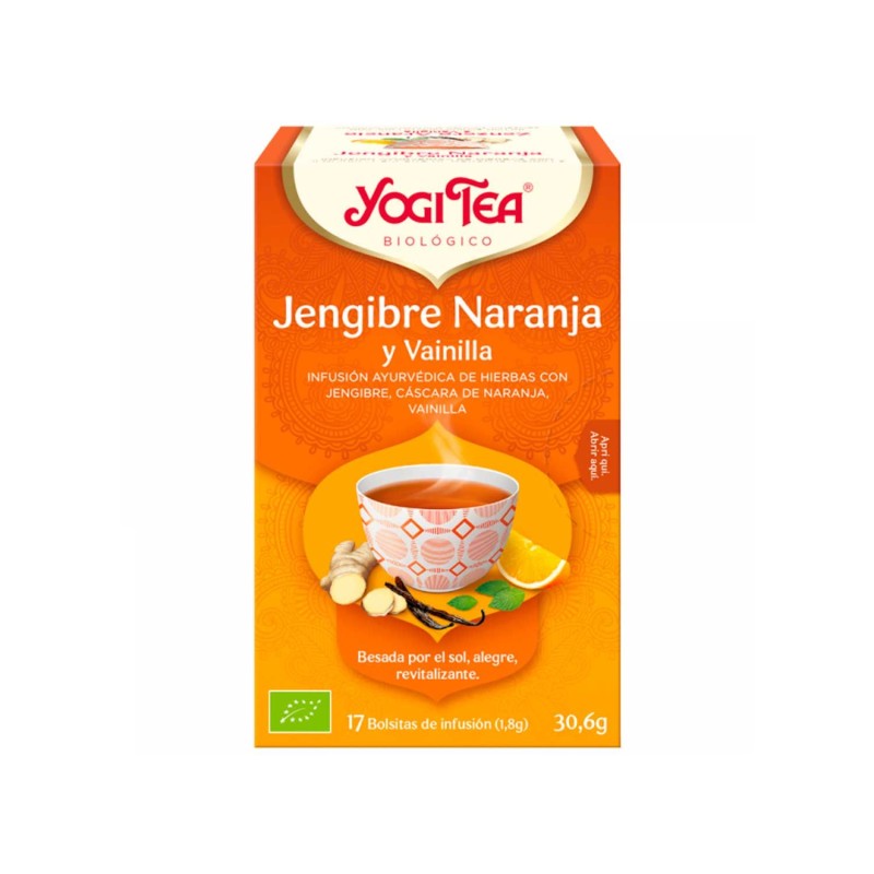 Infusión ecológica de jenjibre, naranja y vainilla - Yogi tea