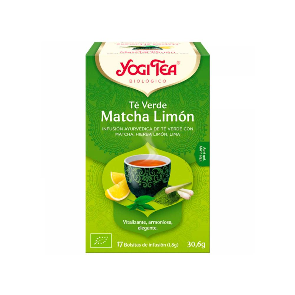 Té verde Matcha limón ecológico, de Yogi Tea