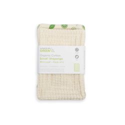 Pack 2 esponjas de algodón orgánico multiusos, 2 caras - A Slice of Green