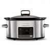 Crock Pot 5,6 l, con temporizador y tapa abatible