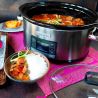 Crock Pot 5,6 l, con temporizador y tapa abatible