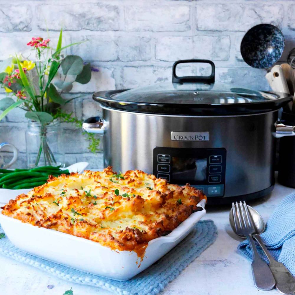 Olla de cocción lenta Crockpot, recipiente de cerámica extraíble y fácil  de limpiar, 2,4 litros (1—2 personas)