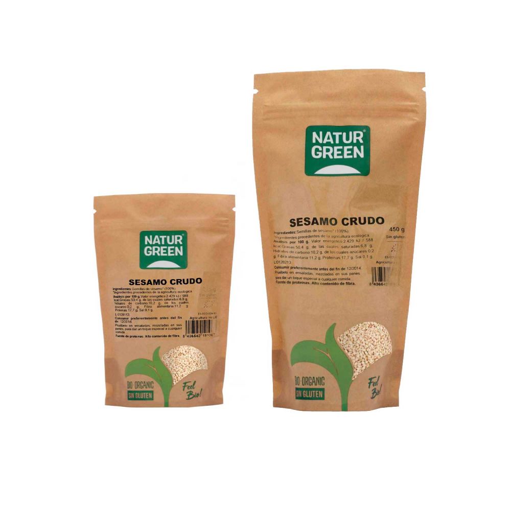 Semillas de sésamo sin tostar ecológicas - Naturgreen