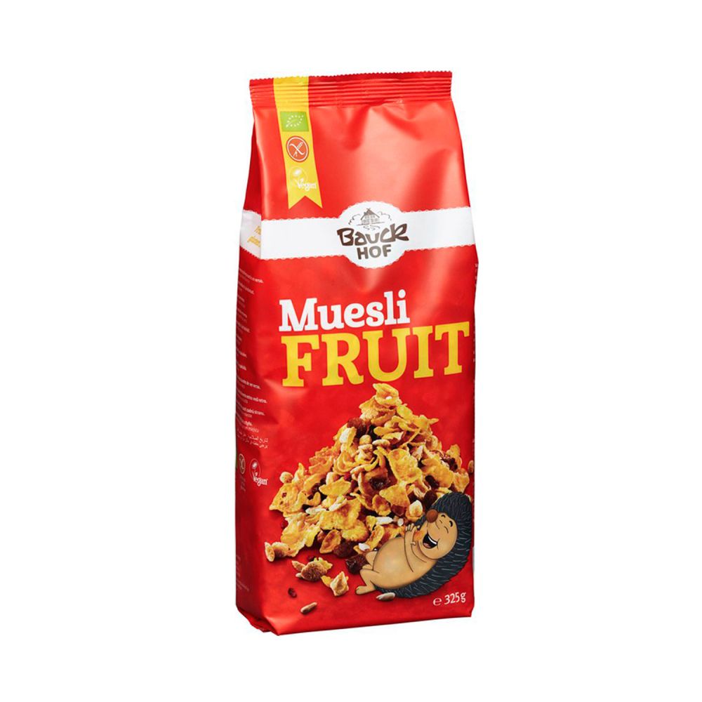 Muesli crujiente con frutas deshidratadas ecológico