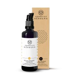 Fluido facial reafirmante de ácido hialurónico, granada y uva - Herbera Biocosmética