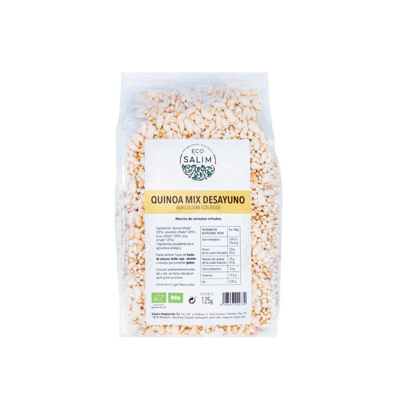 Mix de Quinoa, amaranto, arroz y mijo hinchado, ecológico - Eco Salim