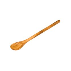 Cuchara de madera de olivo, 30 cm, forma redonda - Redecker