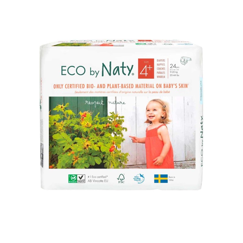 Pañales ecológicos Naty - Talla 4 PLUS