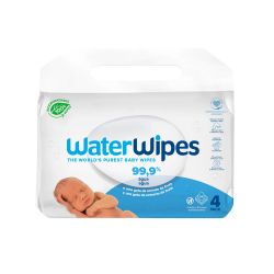 Pack 4 paquetes toallitas h  medas de beb     Waterwipes