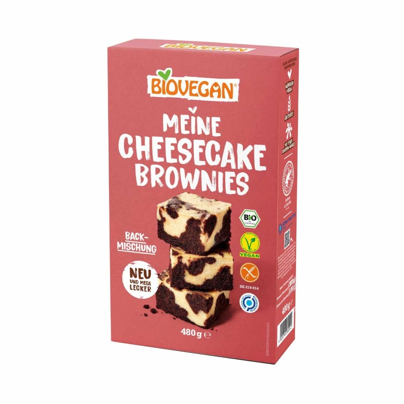 Cheesecake Brownie sin gluten ecológico - Biovegan