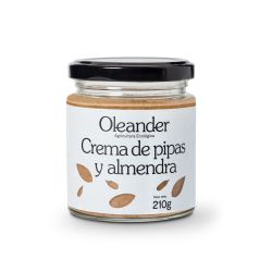 Crema de almendras tostadas y pipas de girasol, ecológica - Oleander