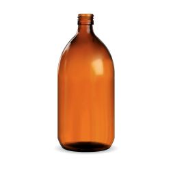 Frasco de cristal ámbar para aceites esenciales - 1000 ml