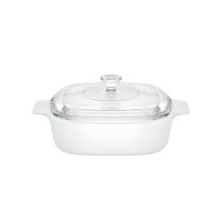 Cazuela de cristal con tapa de vidrio, 1 litro - Corningware