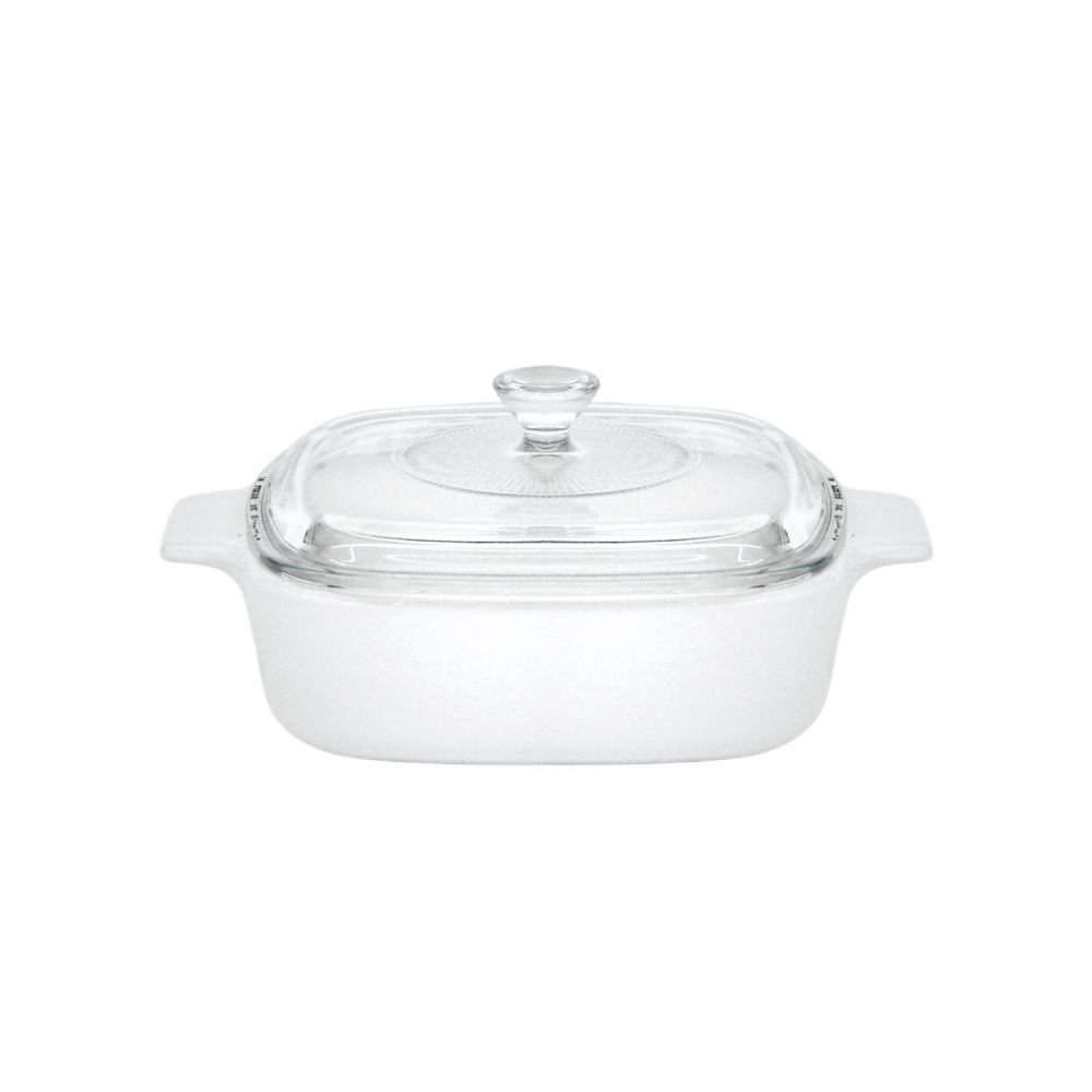 Cazuela de cristal con tapa de vidrio, 1 litro, de Corningware