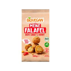 Falafel ecológico con lentejas rojas y curry - Biovegan