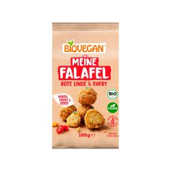 Falafel ecológico con lentejas rojas y curry - Biovegan