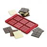 Molde para 6 mini tabletas de chocolate de silicona platino - Lurch