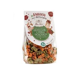 Pasta de lentejas y guisantes para niños sin gluten y ecológica, 250 g - Pasta Natura