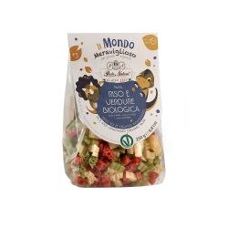 Pasta de arroz y verduras para niños sin gluten y ecológica, 250  g - Pasta Natura