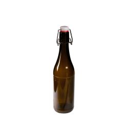 Botella cristal Ancha 1L Tapón Acero Inox., Cocina