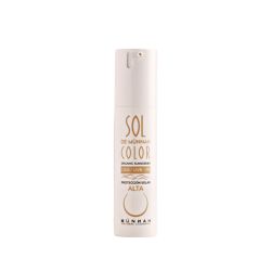 Protector solar facial con color e hidratante ecológico FPS40, 50 ml - Münnah