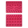Pack 2 moldes de silicona platino para gominolas - Ibili