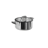 Olla de acero inoxidable con tapa de cristal, trimetal, 16 cm - Lacor