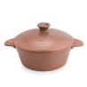 Olla de cerámica gres 27 cm con tapa, canela - Topgres