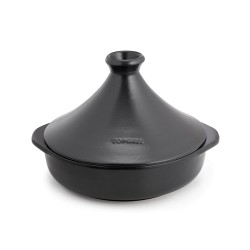 Tajine de cerámica gres 25 cm con tapa, antracita - Topgres