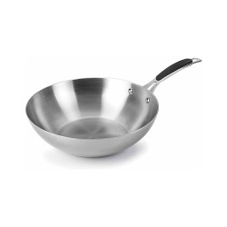 Wok de acero inoxidable, trimetal, 28 cm - Lacor