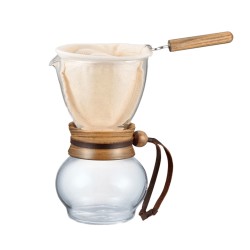 Cafetera de goteo con cuello de madera, 240 ml - Hario