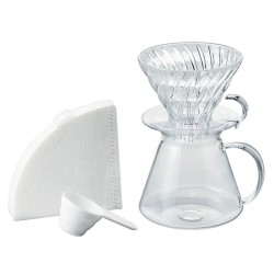 Cafetera de goteo cristal V60, 600 ml - Hario