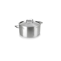 Olla foodie de acero inoxidable con tapa de acero, 16 cm - Lacor