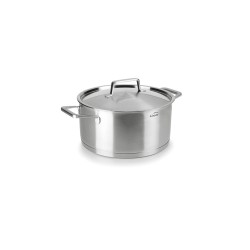 Olla foodie de acero inoxidable con tapa de acero, 18 cm - Lacor