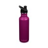 Botella acero inoxidable Classic 800 ml morada, con tapón sport - Klean Kanteen