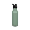 Botella acero inoxidable Classic 800 ml verde, con tapón sport - Klean Kanteen