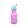 Botella acero inoxidable 355 ml para niños, unicornios, con tapón aprendizaje - Klean Kanteen