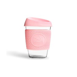 Taza de cristal para llevar Rosa - 340 ml